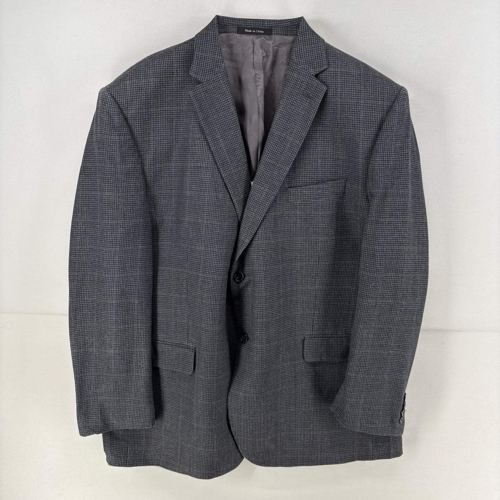 古着 ローレンラルフローレン LaurenRalphLauren ジャケット テーラード ブレザー 大きいサイズ 46R グレー系 チェック メンズ