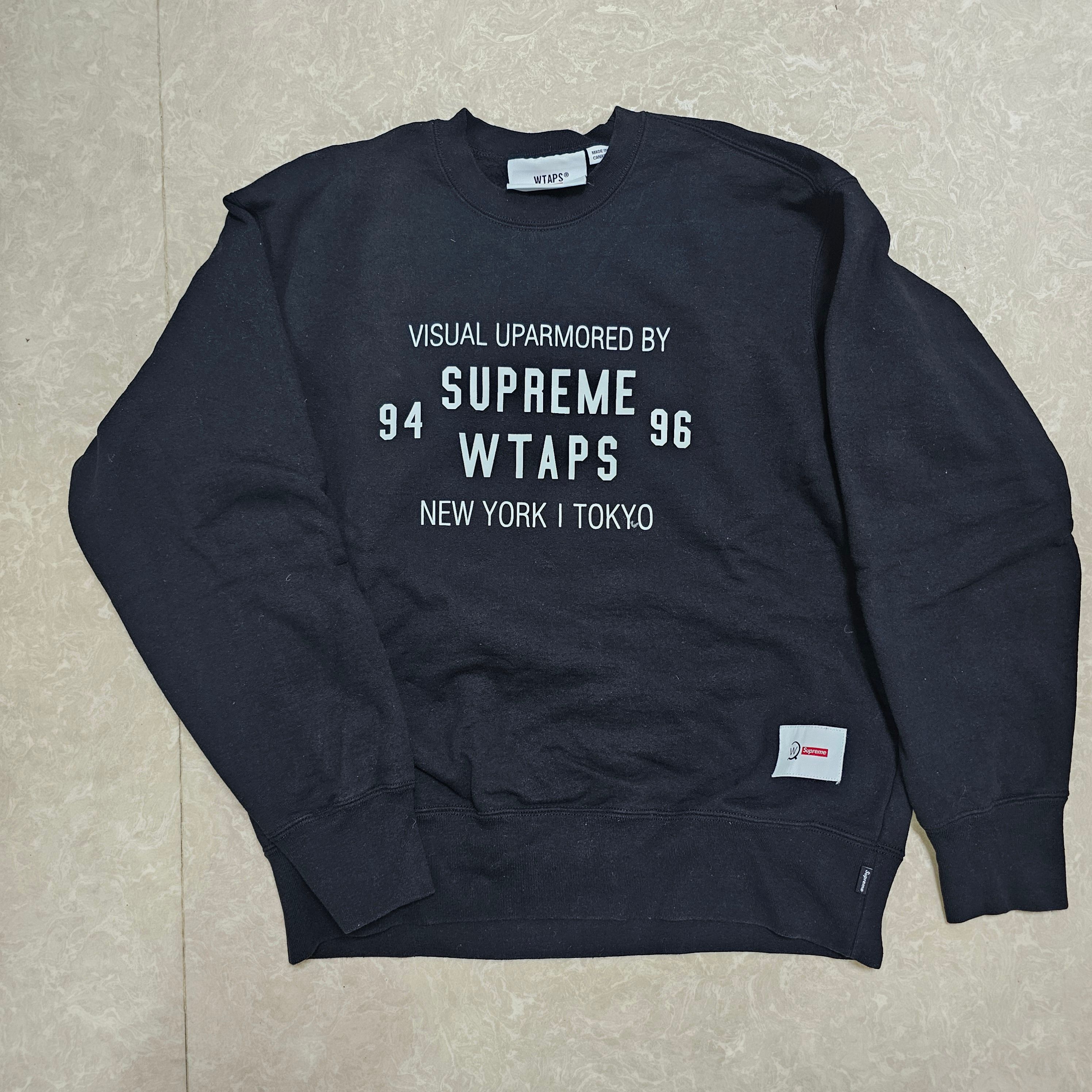 Supreme / WTAPS Crewneck "Black" 21274SPD-CSM03S