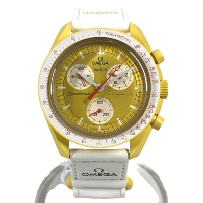 スウォッチ Swatch MISSION TO THE SUN SO33J100 OMEGA オメガ コラボ メンズウォッチ ウォッチ 腕時計 イエロー