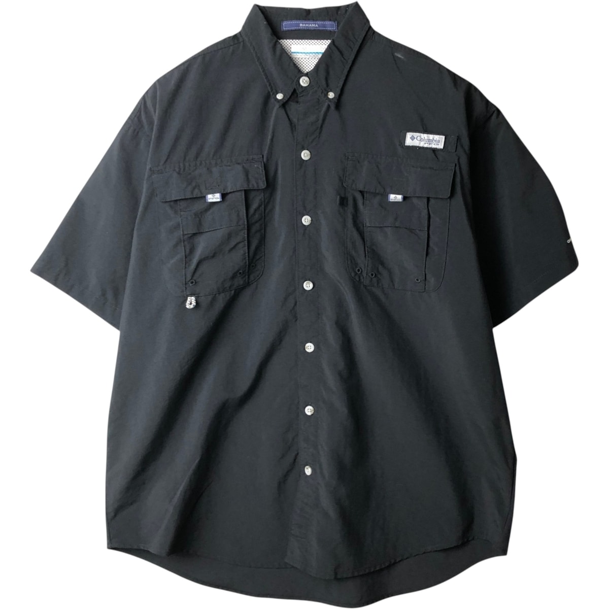 古着 コロンビア Columbia PFG OMNI-SHADE オムニシェイド ボタンダウン 半袖 フィッシングシャツ メンズM相当/eaa634616