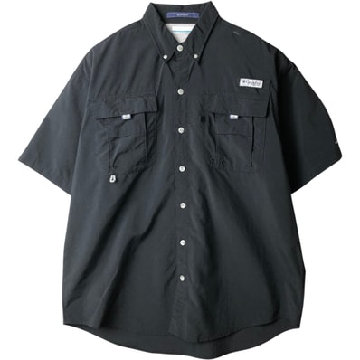 古着 コロンビア Columbia PFG OMNI-SHADE オムニシェイド ボタンダウン 半袖 フィッシングシャツ メンズM相当/eaa634616