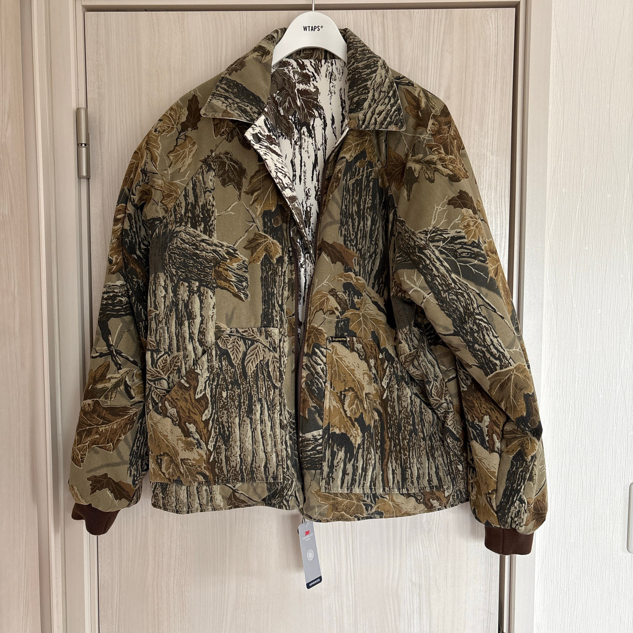 Supreme RealTree Reversible Quilted Work Jacket "Snow Camo"