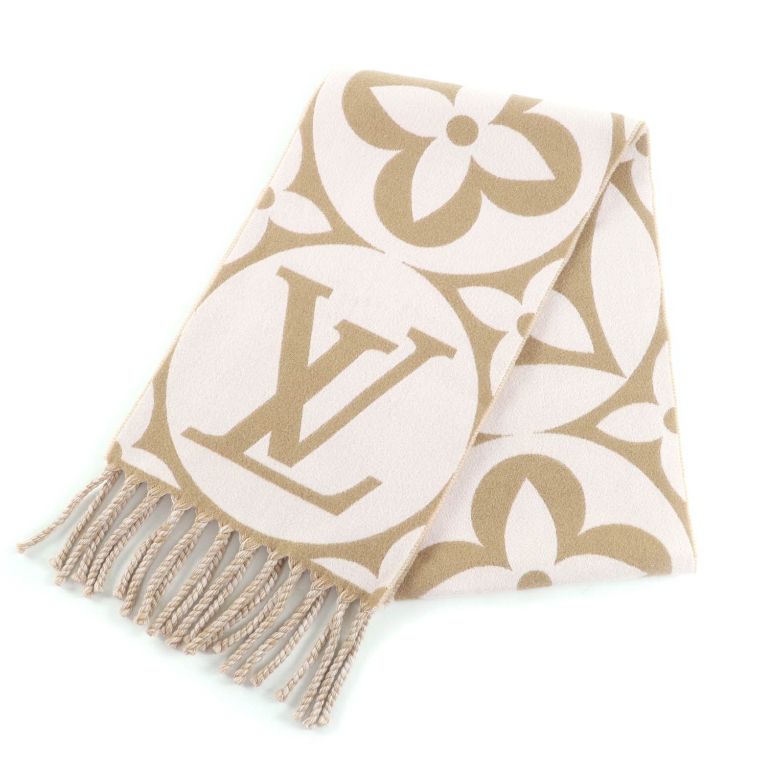 Louis Vuitton LV Medallion Scarf "Beige Rose"