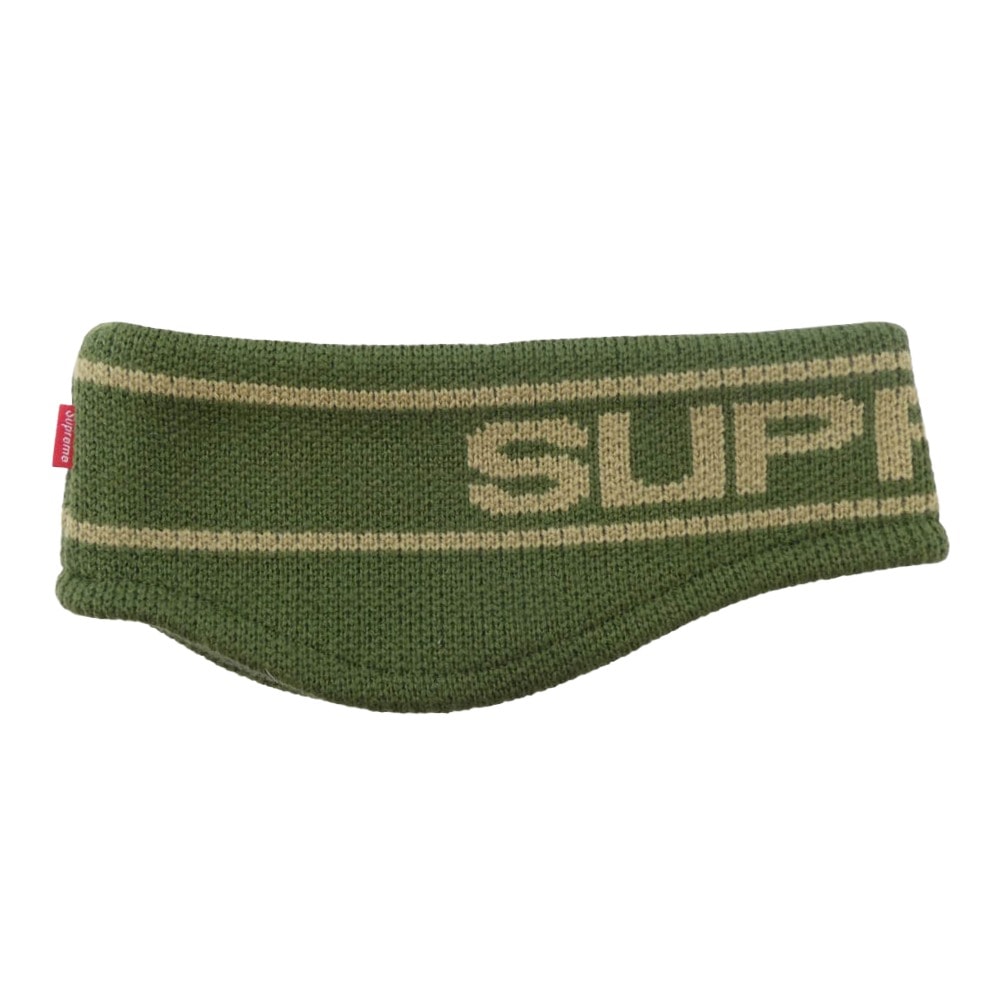 Supreme シュプリーム その他アクセサリー 25AW Contrast Logo Headband コントラスト ロゴ ヘッドバンド グリーン系【美品】【中古】
