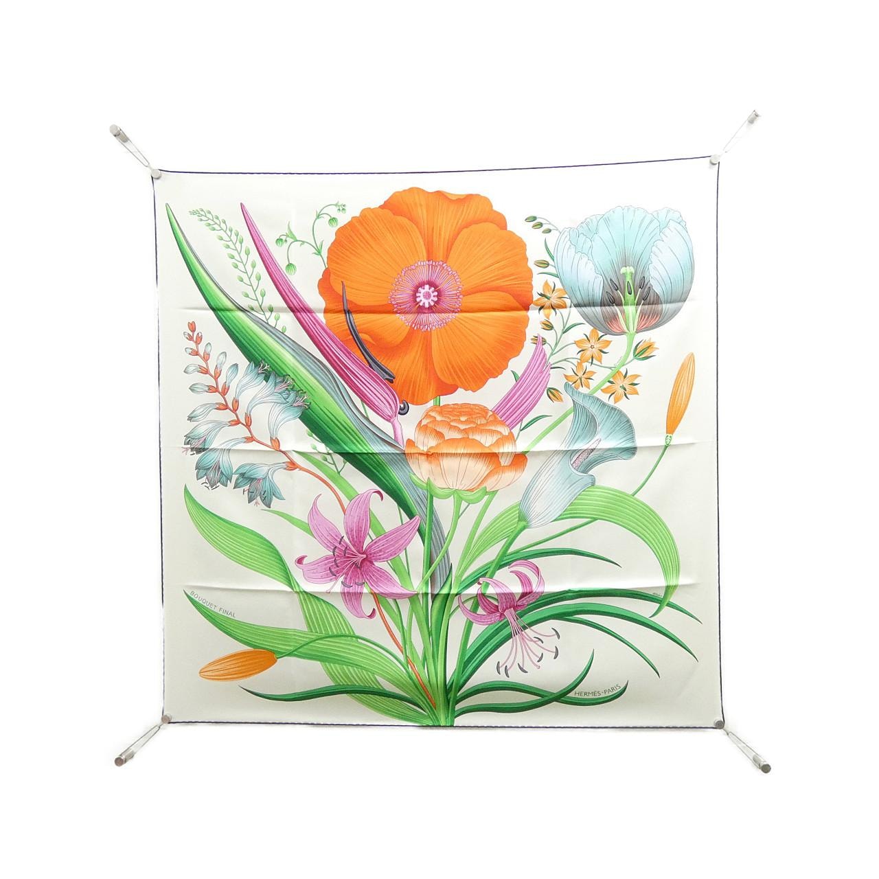 【未使用品】エルメス BOUQUET FINAL カレ 004283S スカーフ