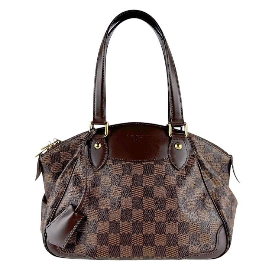 ルイ ヴィトン LOUIS VUITTON ハンドバッグ ダミエ ヴェローナPM ダミエキャンバス ブラウン ゴールド レディース N41117【中古】 z8186
