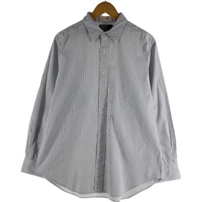古着 ラルフローレン Ralph Lauren POLO by Ralph Lauren 長袖 コットンストライプシャツ メンズXL相当/eaa537192
