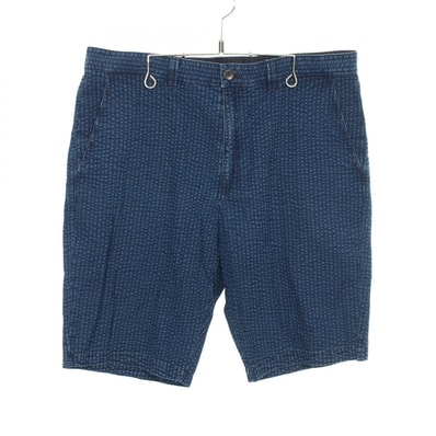 ルイ・ヴィトン LOUIS VUITTON シアサッカー ハーフ パンツ 衣料品 ボトムス コットン メンズ ネイビー系 【中古】