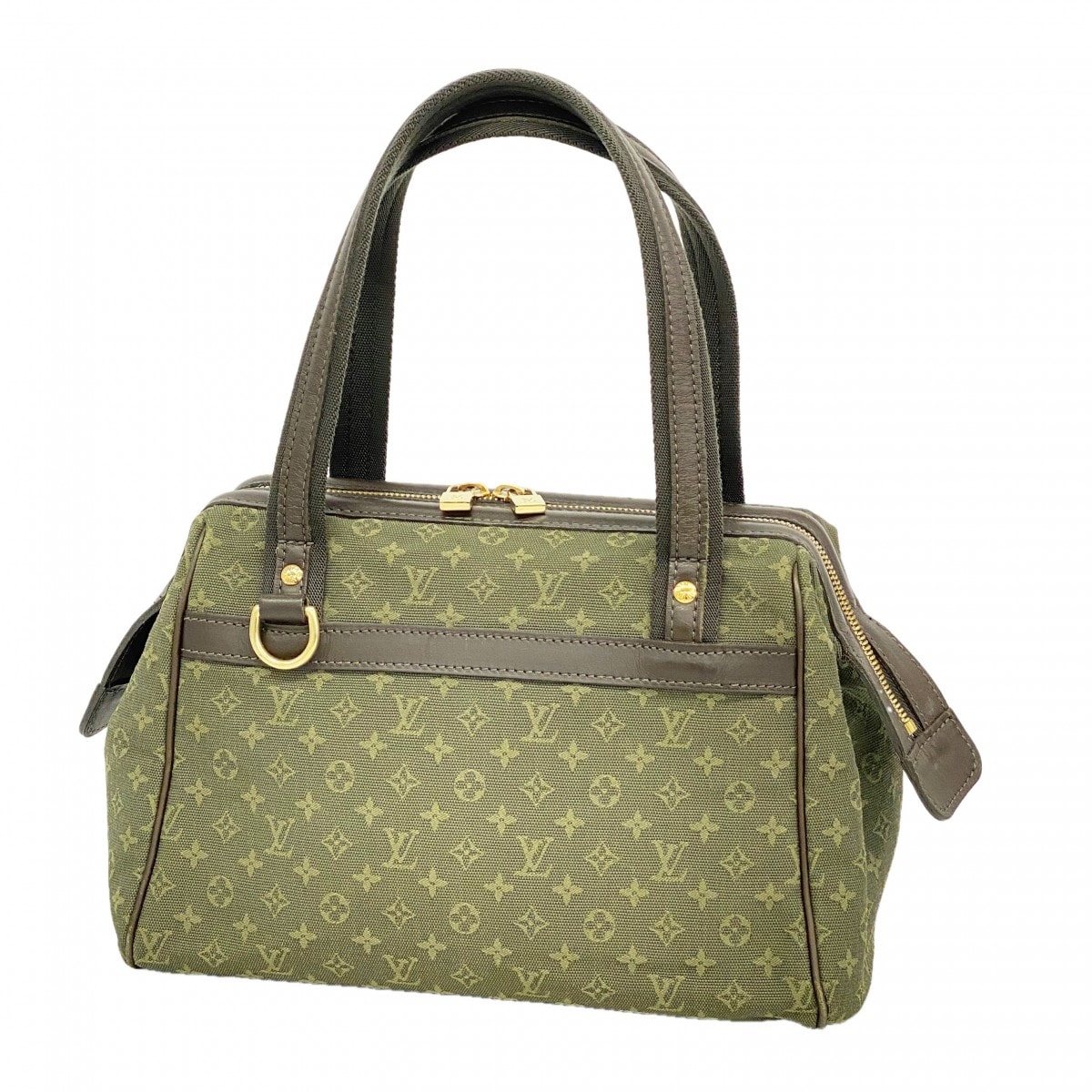 【6db1672-k】ルイヴィトン ハンドバッグ モノグラム・ミニ ジョセフィーヌPM M92415 TSTカーキ【中古】レディース