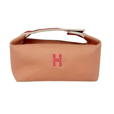 エルメス HERMES ハンドバッグ ブリッド ア ブラックPM キャンバス オレンジ系 レディース【中古】 z11299