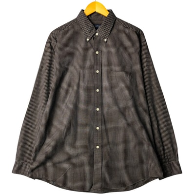 古着 ブルックスブラザーズ Brooks Brothers ESTABLISHED 1818 長袖 ボタンダウンチェックシャツ メンズL相当/eaa570345