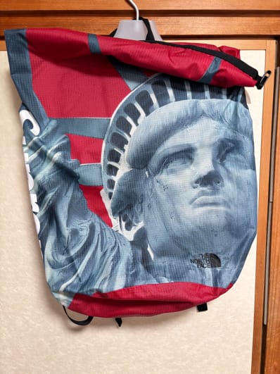 Supreme x The North Face Statue of Liberty Waterproof Backpack "Red"