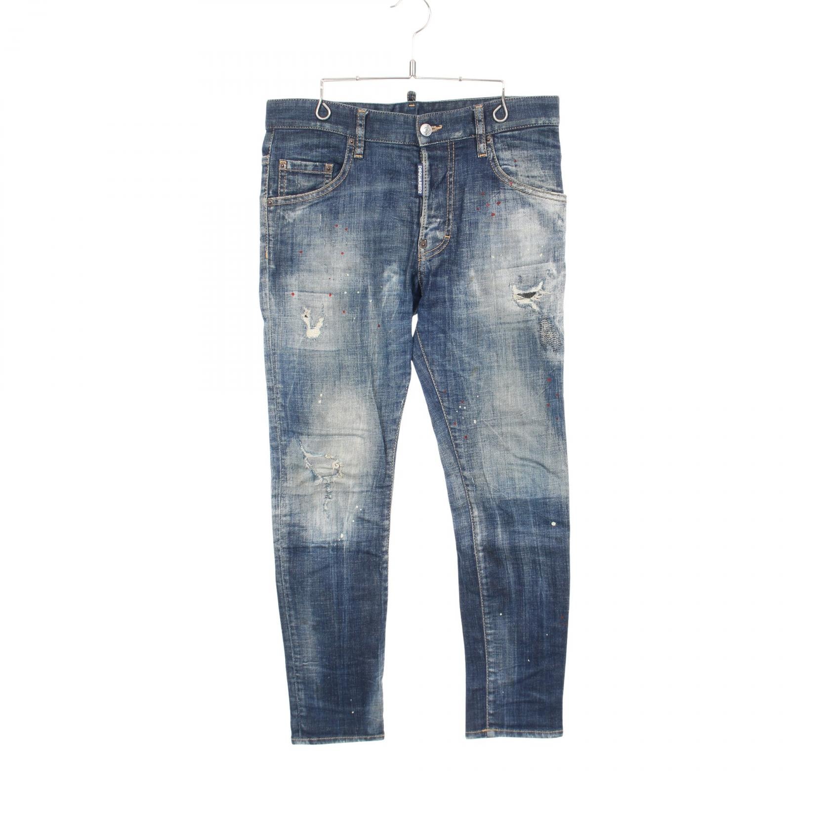 ディースクエアード DSQUARED2 SKATER JEAN デニムパンツ 衣料品 ボトムス コットン メンズ ネイビー系 【中古】