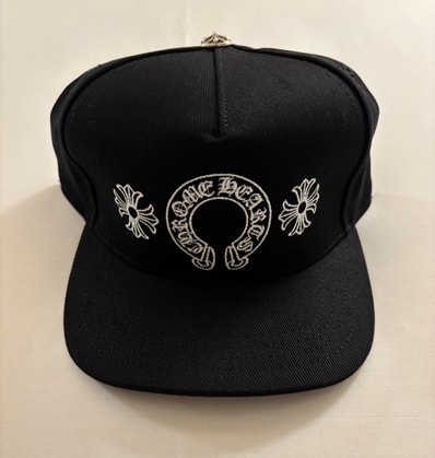 Chrome Hearts Baseball Cap Horseshoe & Cross "Black/White"