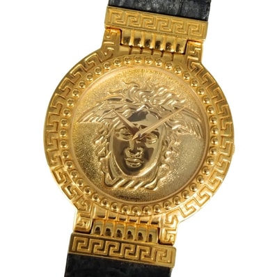 VERSACE ヴェルサーチ メデューサ GP ゴールド クォーツ メンズ 腕時計 C813