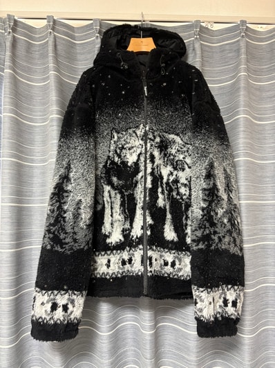 Supreme x B.B. Simon Reversible Hooded Fleece Jacket "Black"