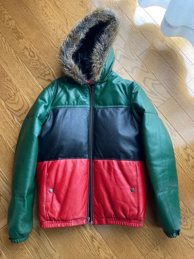 supreme Leather Down Jaket 12aw