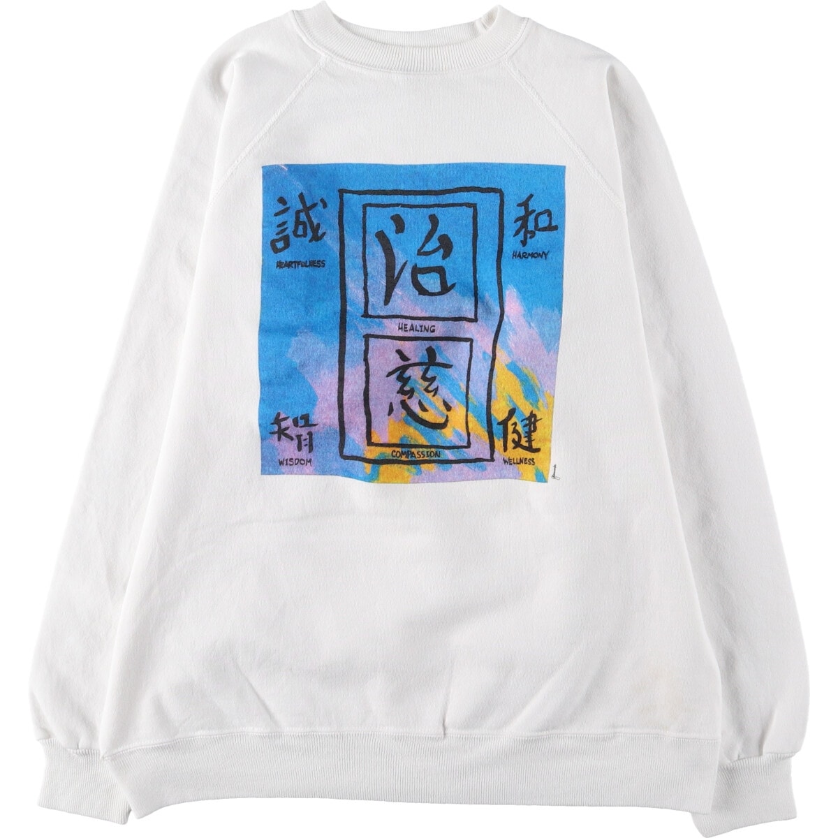 古着 90年代 ヘインズ Hanes プリントスウェットシャツ トレーナー USA製 メンズL相当 ヴィンテージ/eaa522958