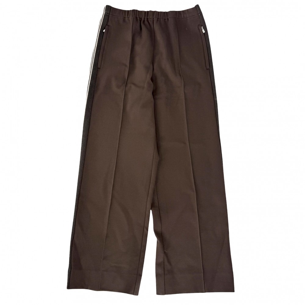 MIUMIU ミュウミュウ パンツ ジャージ バックロゴ ボトム サイドライン アパレル 服 38 ブラウン 茶 レーヨン  ナイロン  ポリウレタン  メンズ 美品【中古品】