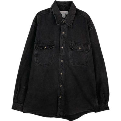古着 カーハート Carhartt 長袖 ヘビーネルシャツ メンズL相当/eaa477882