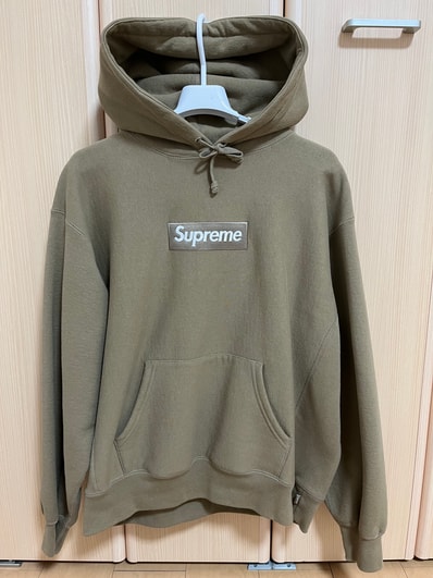 Supreme Box Logo Hooded Sweatshirt "Dark Sand" (23FW)