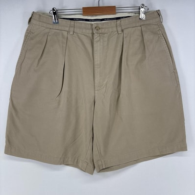 古着 ポロ・ラルフローレン POLO RALPH LAUREN ショートパンツ チノパン ワンポイント ポロチノ ハーフパンツ w38 ベージュ メンズ