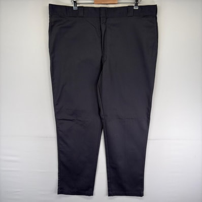 古着 ディッキーズ Dickies パンツ ワークパンツ 874 ストレート ジッパーフライ 大きいサイズ チノパン W44 L32 グレー系 メンズ