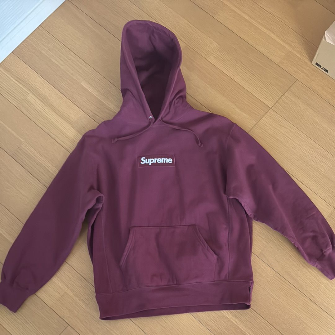 Supreme Box Logo Hooded Sweatshirt "Plum" (21FW)