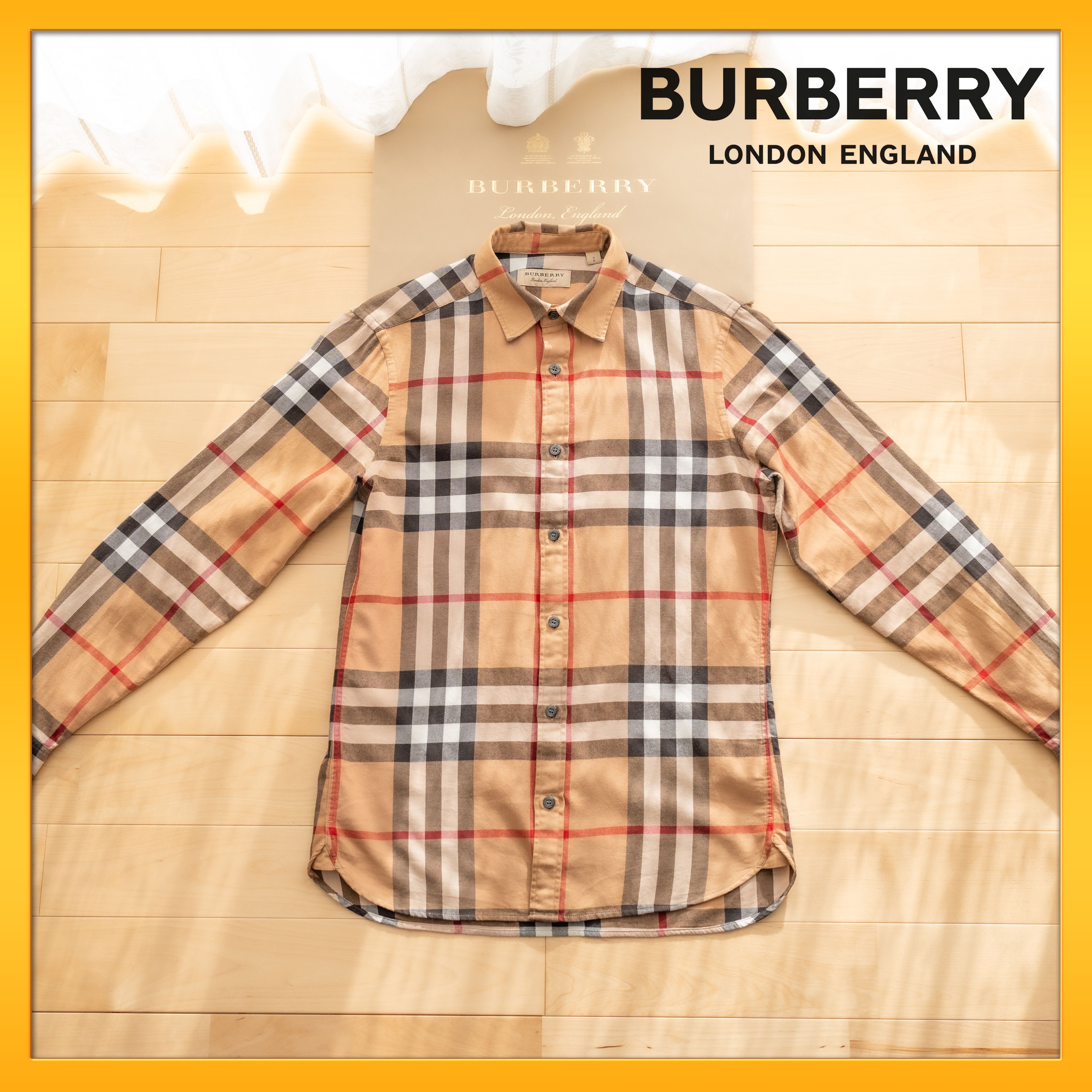 【入手困難】☆超希少・高級品・レア物☆バーバリー☆フランネルノバチェックシャツ☆