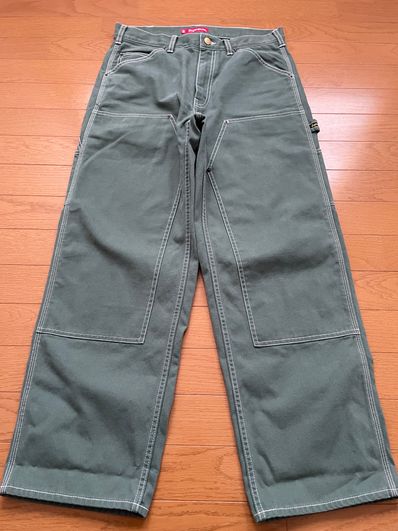 Supreme Double Knee Painter Pant "Work Green" (20SS)