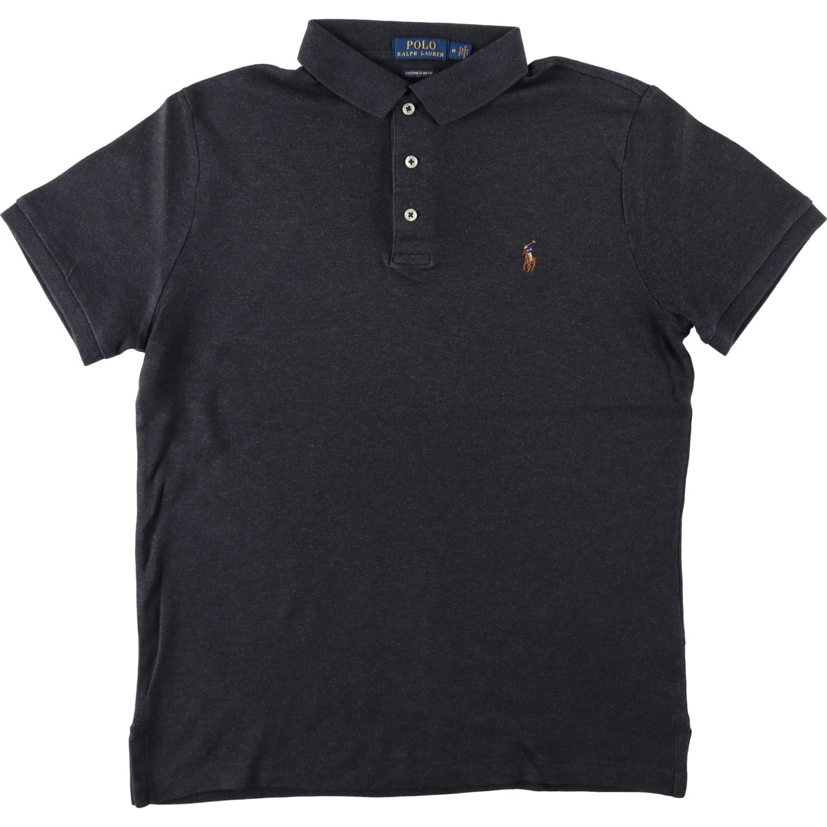 古着 ラルフローレン Ralph Lauren POLO RALPH LAUREN CUSTOM SLIM FIT 半袖 ポロシャツ メンズM相当/eaa620958