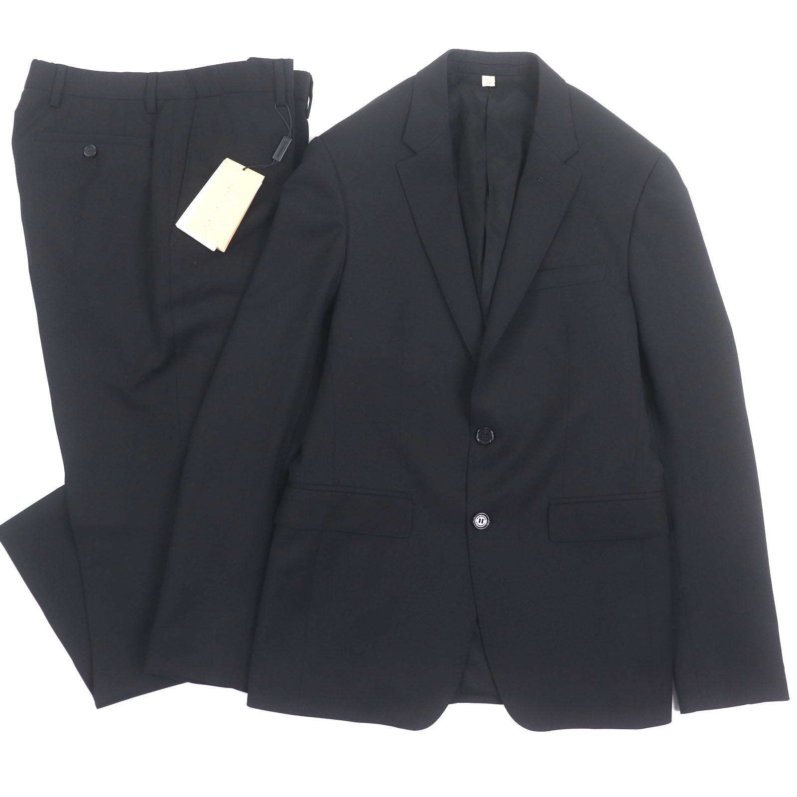 未使用品 バーバリー セットアップ ブラック メンズ 46 (パンツ 48) 4025032 4025021