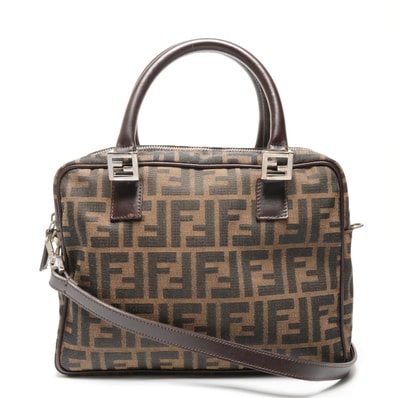 フェンディ FENDI ズッカ キャンバス 2way ハンドバッグ【中古】