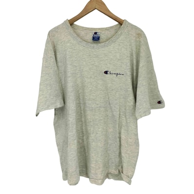 90-00S 青刺繍タグ後期 フロントロゴクルーネックTシャツ【1141113352774】