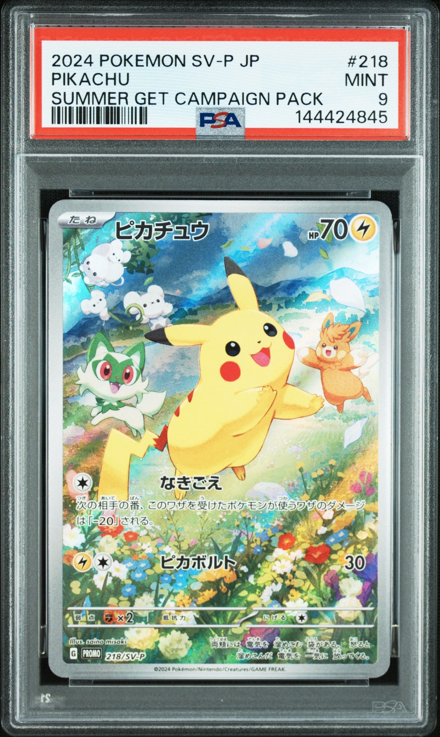 ピカチュウ P [SV-P 218](プロモカードパック「ポケカの夏がキタ!プロモカードGetキャンペーン!」)