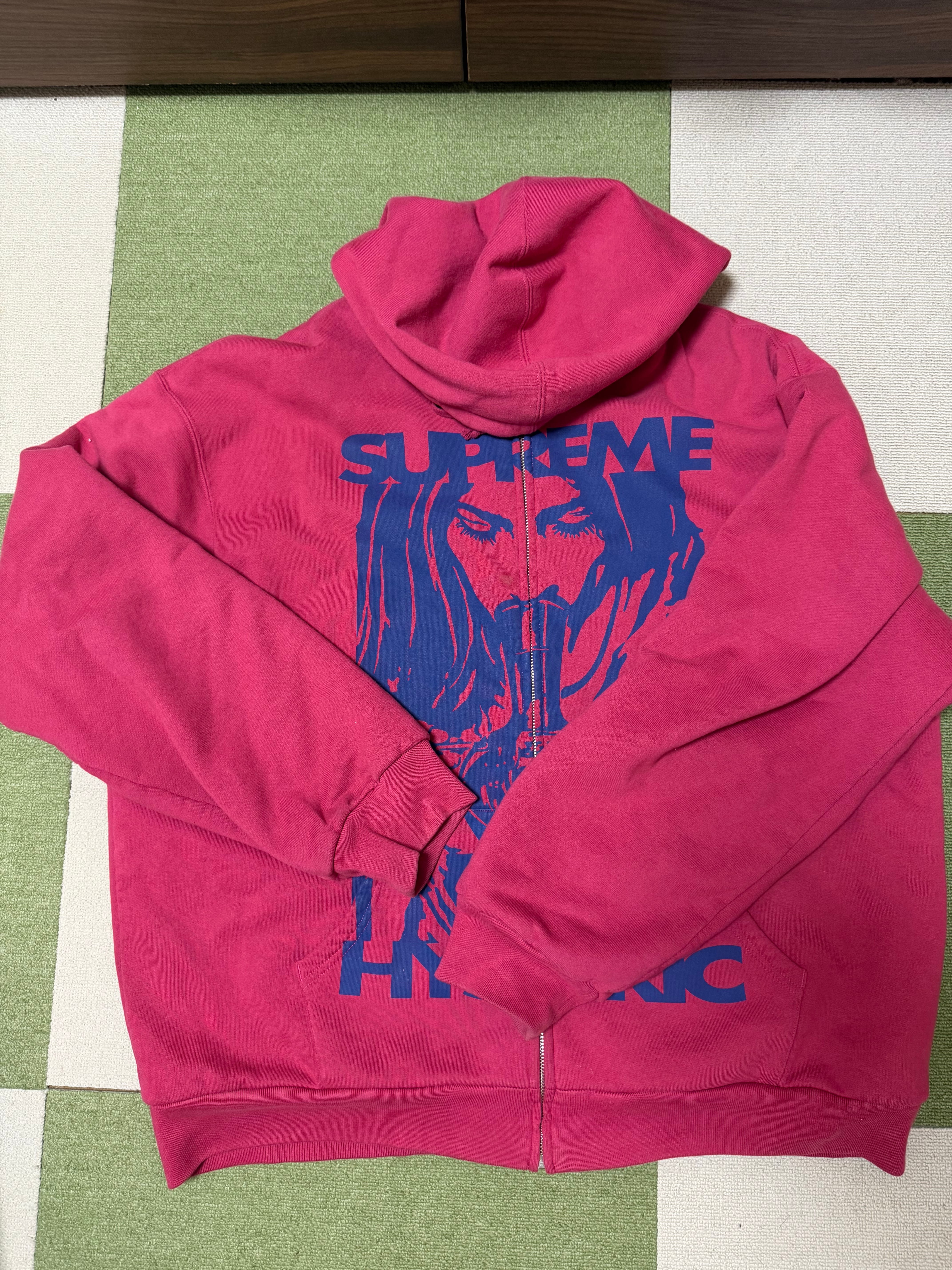 Supreme x HYSTERIC GLAMOUR Thermal Lined Zip Up Hooded Sweatshirt "Red"