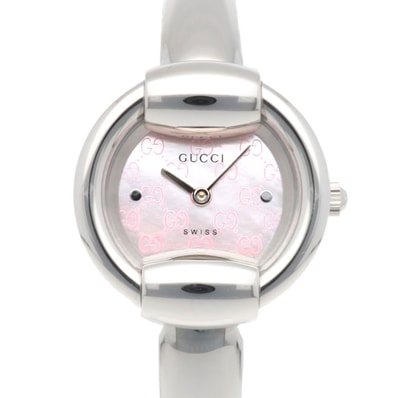 グッチ 腕時計 時計 ステンレススチール YA014513(1400L) クオーツ レディース 1年保証 GUCCI 中古
