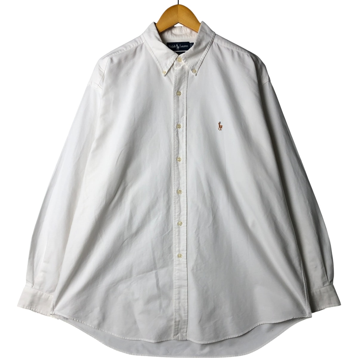 古着 ラルフローレン Ralph Lauren BLAKE 長袖 ボタンダウンシャツ メンズXL相当/eaa584264