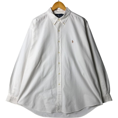 古着 ラルフローレン Ralph Lauren BLAKE 長袖 ボタンダウンシャツ メンズXL相当/eaa584264