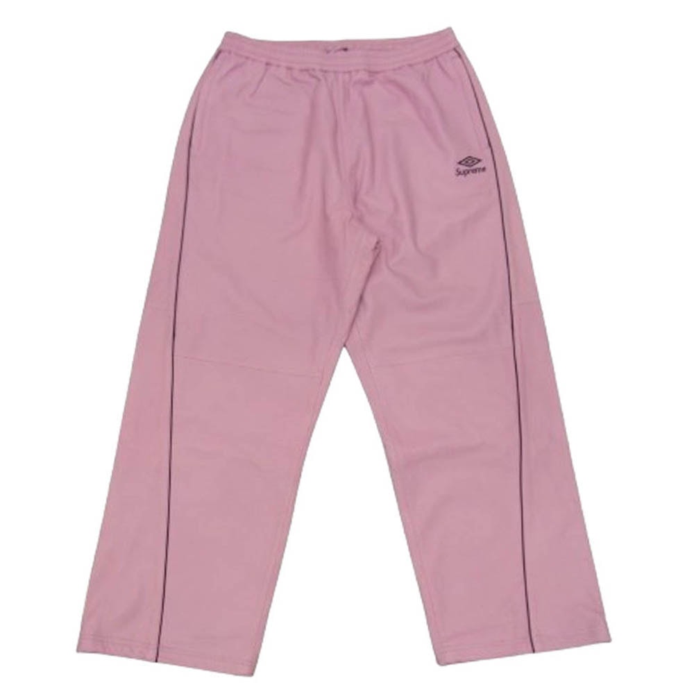 Supreme シュプリーム パンツ 25AW × Umbro Leather Track Pant アンブロ レザー トラック パンツ ピンク系 L【新古品】【未使用】【中古】