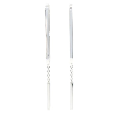 エルメス HERMES エヴァー シェーヌダンクル ピアス ピアス ジュエリー シルバー925 レディース シルバー系 【中古】