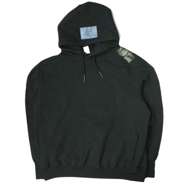 新品 N.HOOLYWOOD TEST PRODUCT EXCHANGE SERVICE エヌハリウッド 24AW POCKET HOODIE スウェーデン軍 スウェットプルオーバーパーカー 9242-CS01-009 pieces 42 BLACK