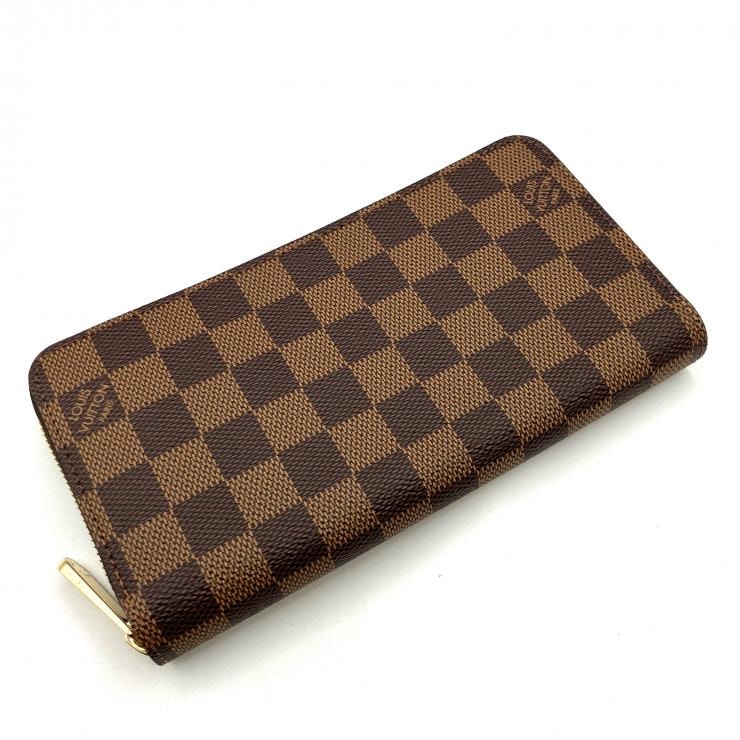 ルイ・ヴィトン LOUIS VUITTON ダミエ LV ジッピー・ウォレット N41661 長財布 ブラウン【鑑定済み】正規品