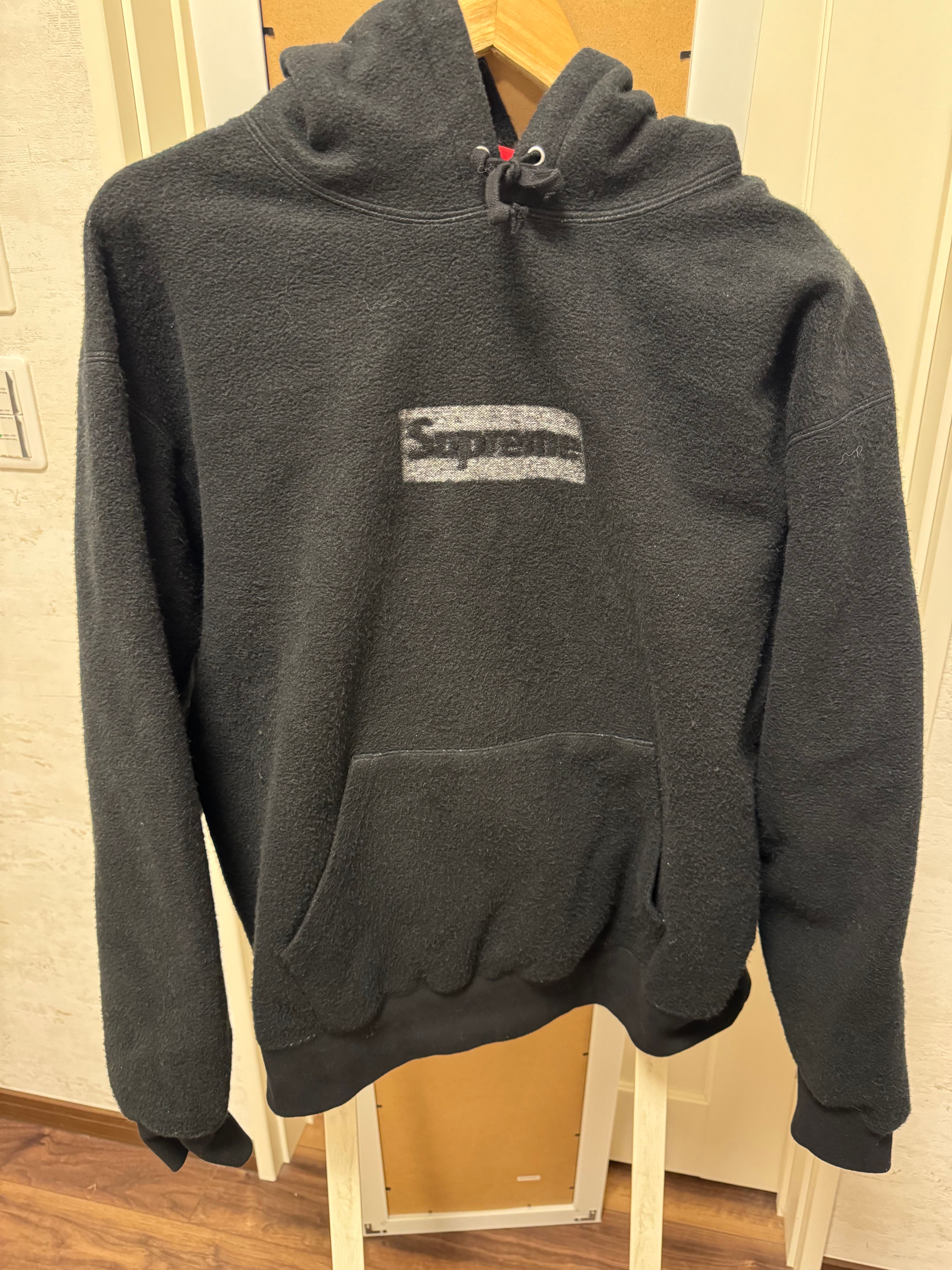 Supreme Inside Out Box Logo Hooded Sweatshirt "Black"