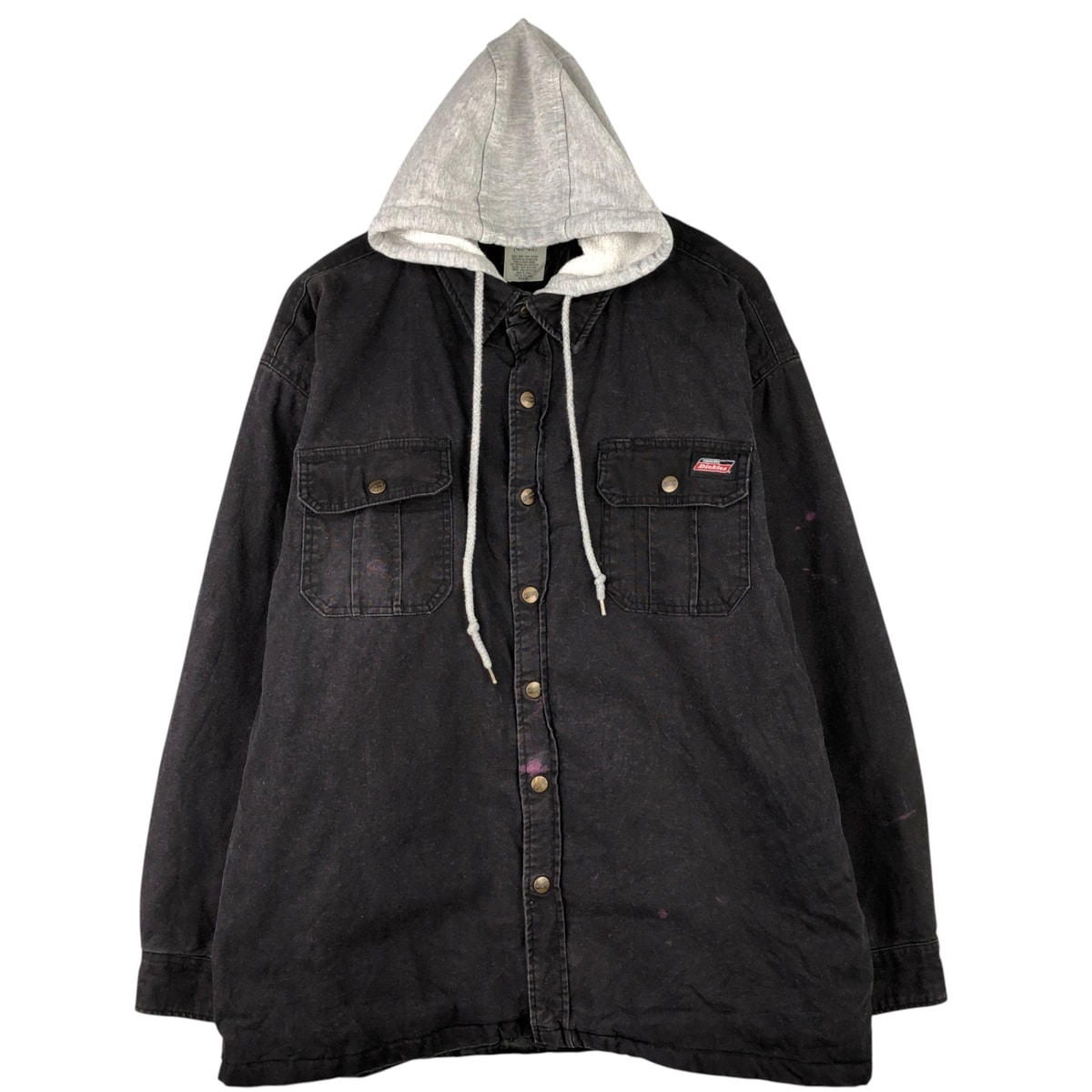 古着 ディッキーズ Dickies 中綿入り 長袖 ワークシャツ シャツジャケット メンズXL相当/eaa589074