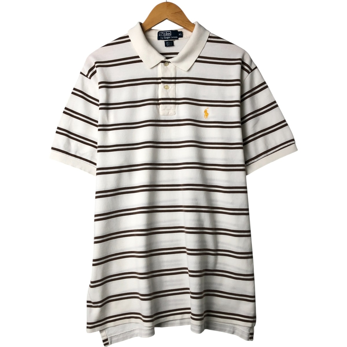 古着 ラルフローレン Ralph Lauren POLO by Ralph Lauren 半袖 ボーダー ポロシャツ メンズXL相当/eaa562436