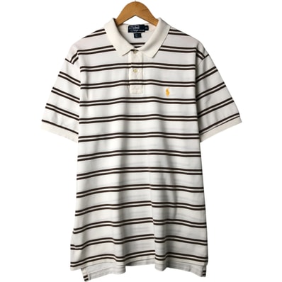 古着 ラルフローレン Ralph Lauren POLO by Ralph Lauren 半袖 ボーダー ポロシャツ メンズXL相当/eaa562436