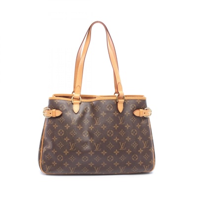 ルイ・ヴィトン LOUIS VUITTON バティニョール オリゾンタル ショルダーバッグ バッグ PVCコーティングキャンバス レザー モノグラム レディース ブラウン系 M51154 【中古】