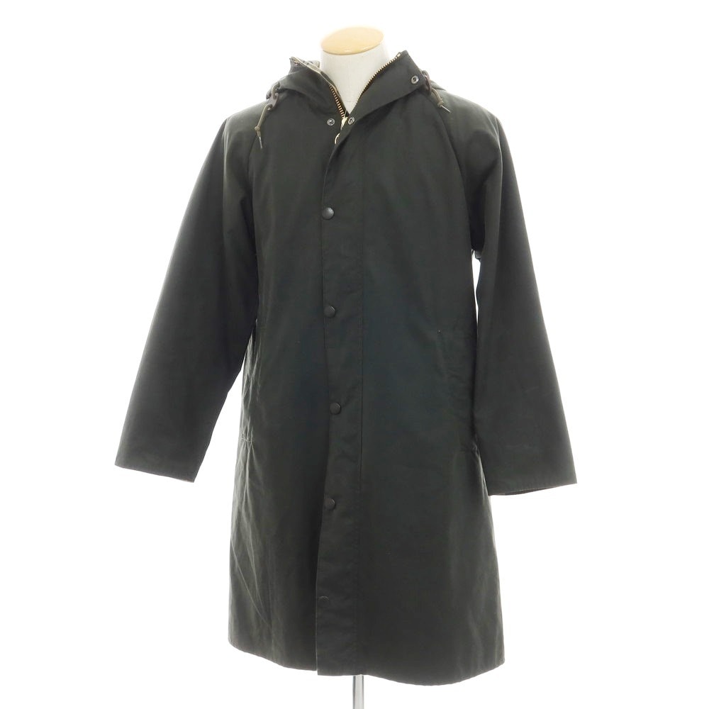 【中古】バブアー Barbour オイルドコットン フーデッドコート オリーブ【サイズ36】【メンズ】