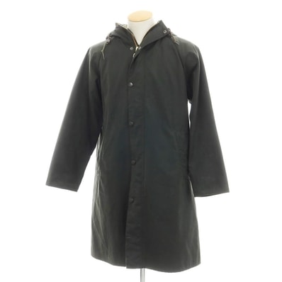 【中古】バブアー Barbour オイルドコットン フーデッドコート オリーブ【サイズ36】【メンズ】